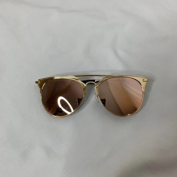 Aviator Rose  gold Pink Sunglasses - Picture 4 of 10